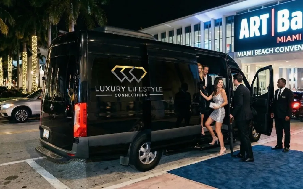 Luxury transportation for Art Basel Miami Beach, Miami Beach Convention Center, Wynwood, Design District, private venues