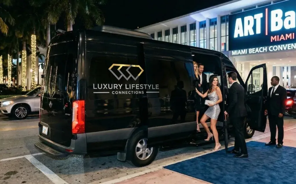 Luxury transportation for Art Basel Miami Beach, Miami Beach Convention Center, Wynwood, Design District, private venues