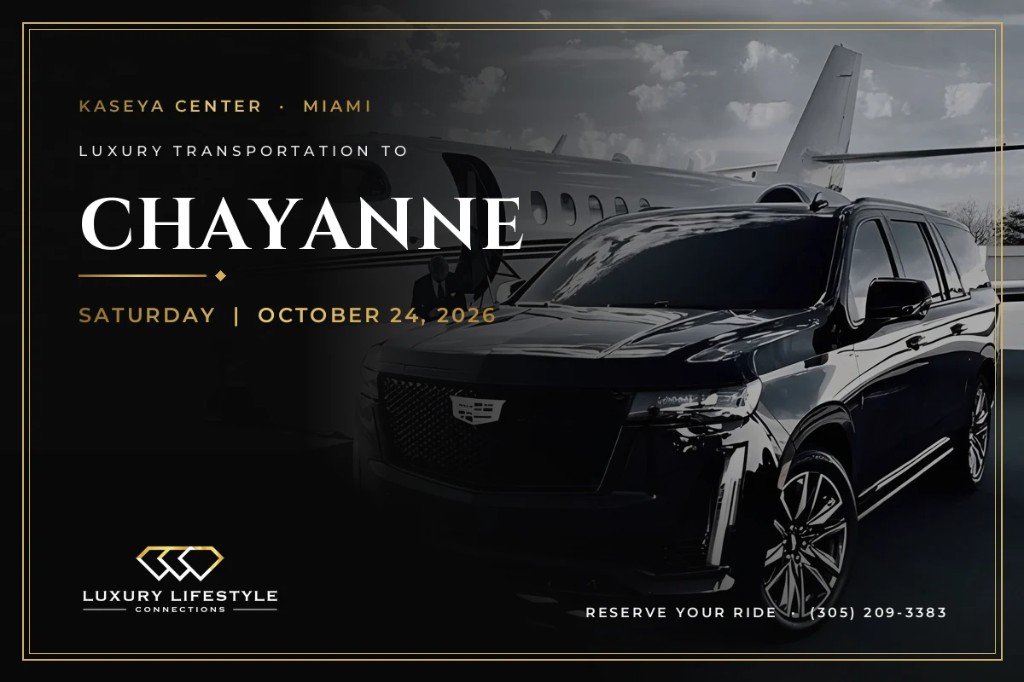 Luxury chauffeur transportation for Chayanne in Miami