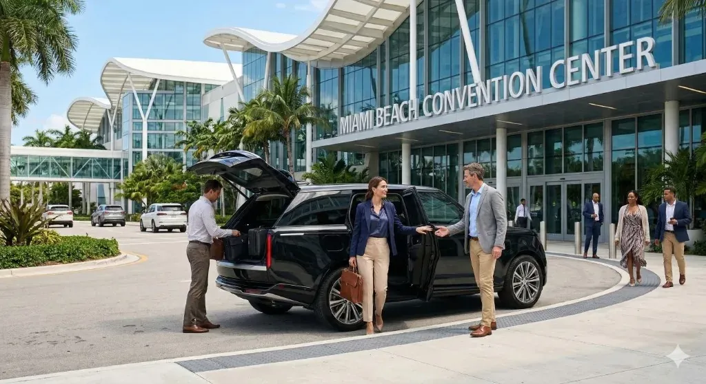 Luxury transportation for Consensus Miami, Miami Beach Convention Center