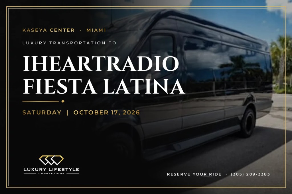Luxury chauffeur transportation for iHeartRadio in Miami