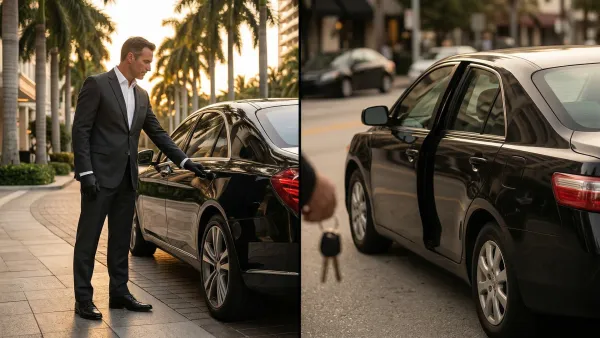 Professional transportation for investor visit to Wynwood tech startup or creative agency