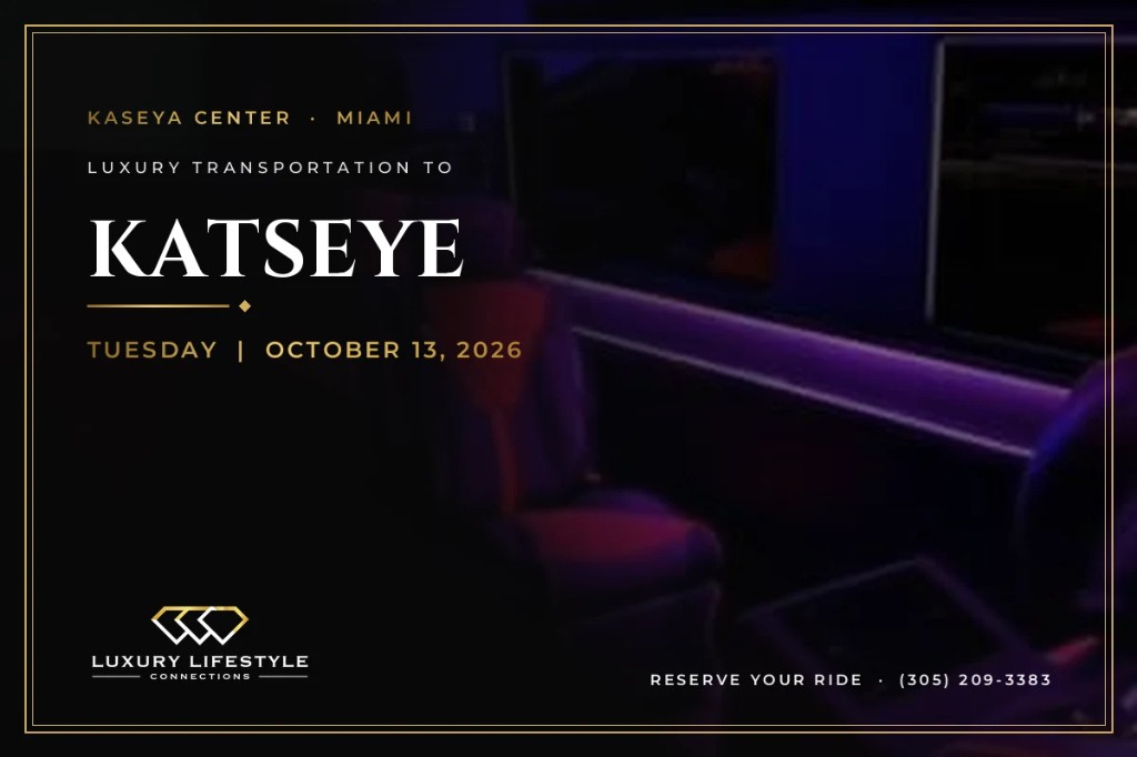 Luxury chauffeur transportation for Katseye in Miami