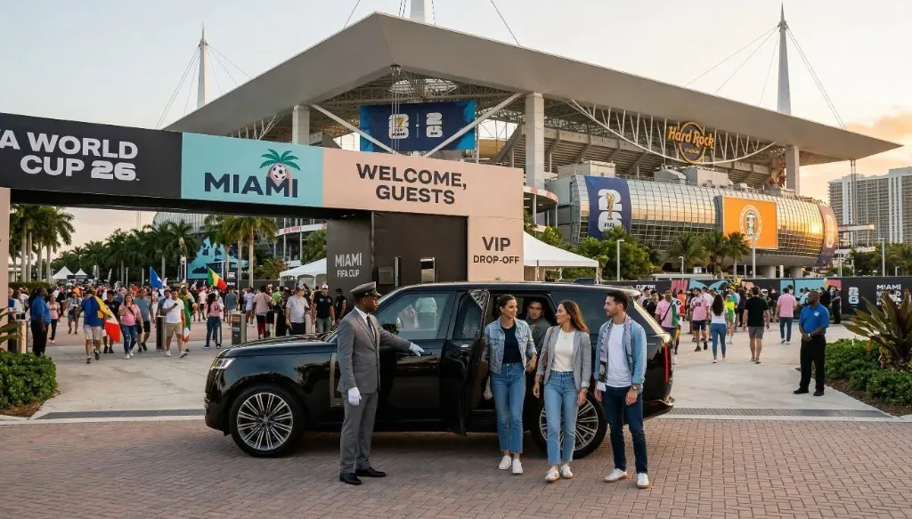 Luxury transportation for Round of 32 – FIFA World Cup Miami 2026, Hard Rock Stadium