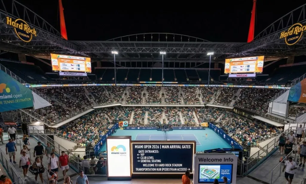 Luxury transportation for Miami Open, Hard Rock Stadium, Miami Gardens