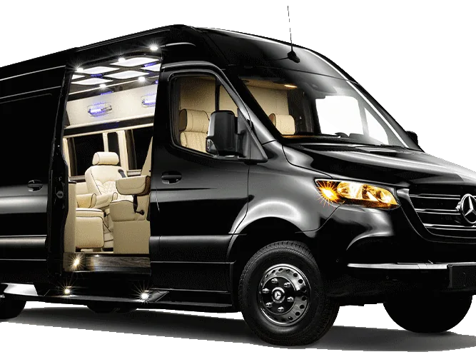 Luxury Jet Sprinter MYSTIQUE with private-jet style interior for up to 10 guests