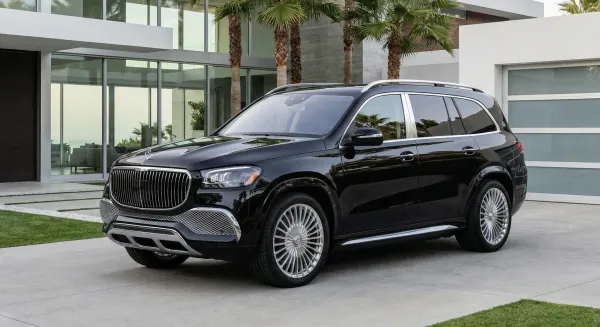 Palmetto Bay executives arriving at a Miami corporate dinner in a luxury black car